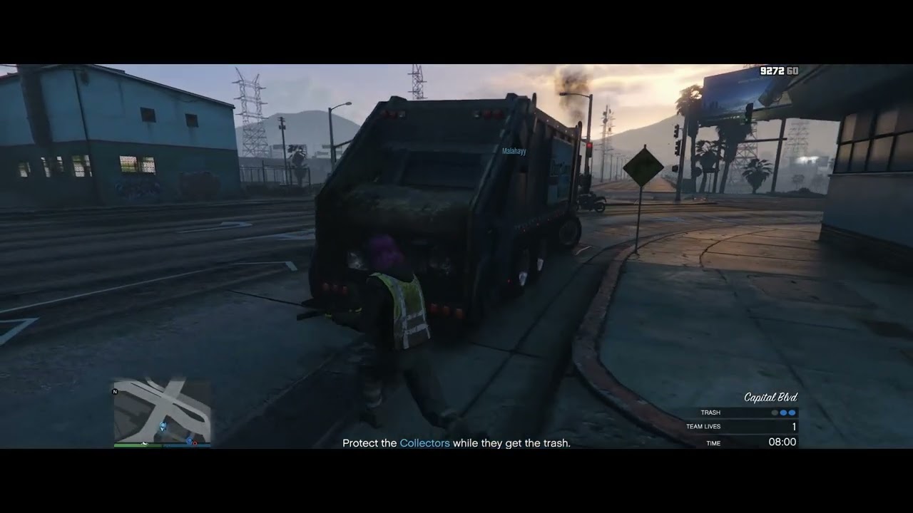 GTA V Online Trevor Heist Trash Truck Mission YouTube 