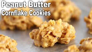 NoBake Peanut Butter Cornflake Cookies | The Carefree Kitchen