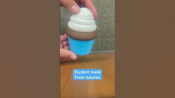 #tinkercad #3dprints #3dmodels #3dprinting #cupcake #pastry #stemeducation