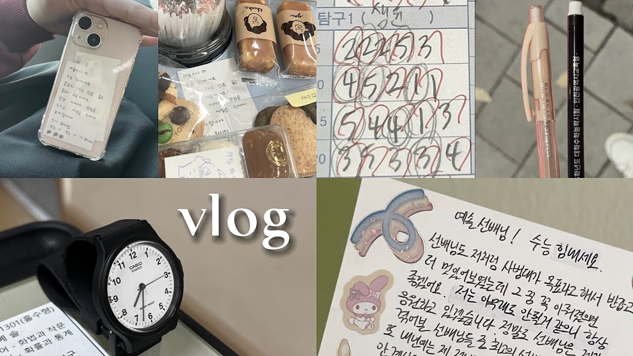 vlog. 수능 D-2부터 D-day까지