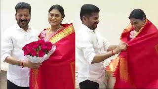 YS Sharmila Meets CM Revanth Reddy | YS Sharmila Joins In Congress Party  |NN MEDIA