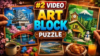 ART BLOCK PUZZLE Gameplay #2 🧩 | Beautiful Picture Puzzle Challenge | Relaxing Brain Game