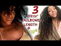 How I grew my natural hair fast with fenugreek and ricewater | Three year natural hair journey 2020|