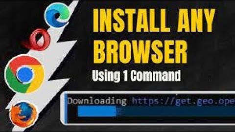 How to Install All Browser with One Command | Gateway Solutions | 2024