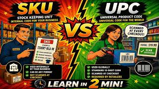 SKU (Stock Keeping Unit) vs UPC (Universal Product Code)