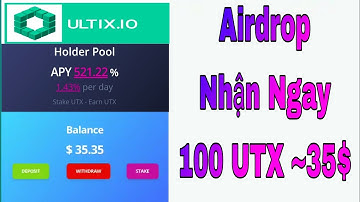 Airdrop Nhận Ngay 100 UTX ~35$ / Kiếm Tiền Online Không Vốn / Tâm Nguyễn Official