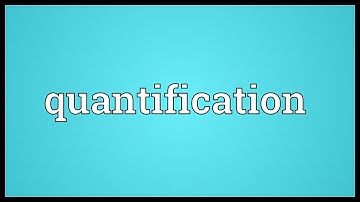 Quantification Meaning