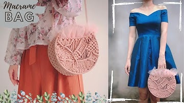 Macrame tutorial - Round bag #3 - Easy DIY