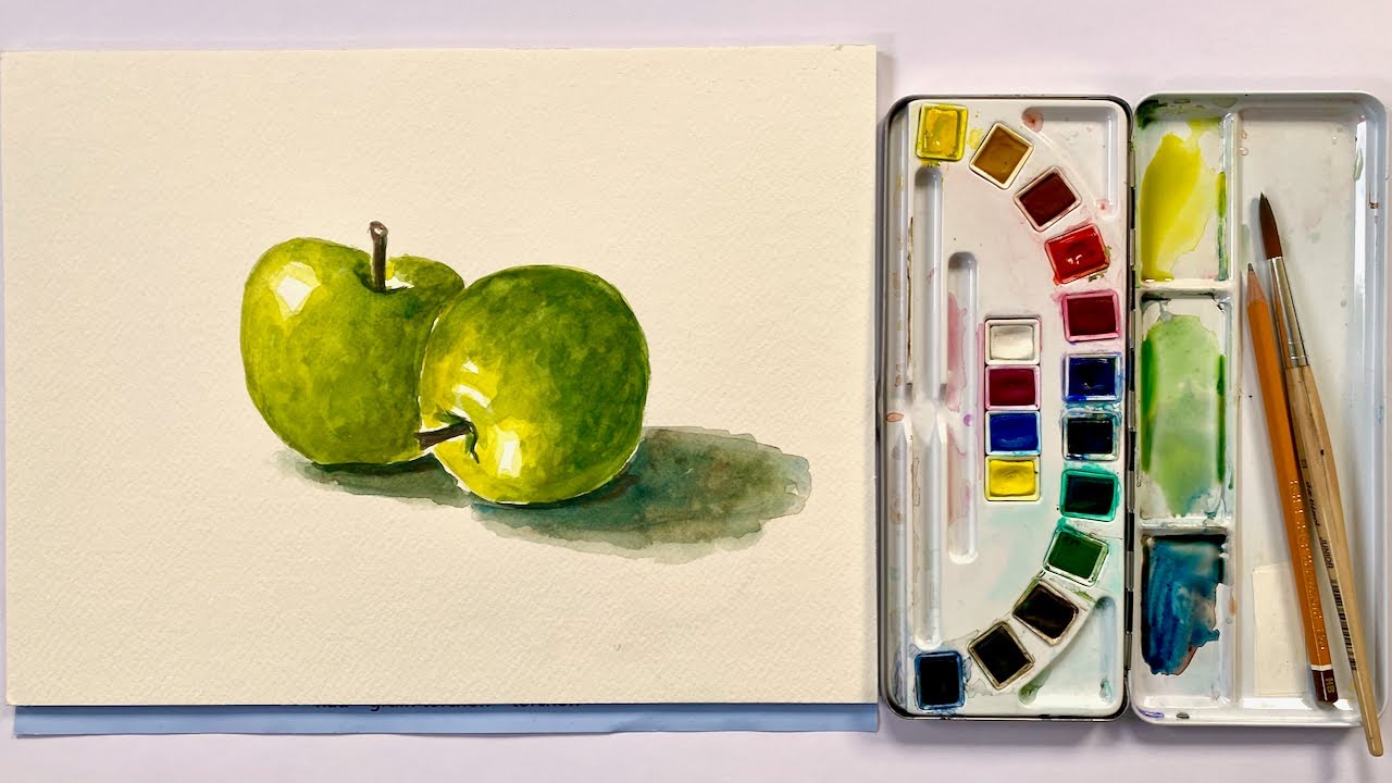 Aquarell malen lernen, Teil 1: Material und ein erstes Stillleben