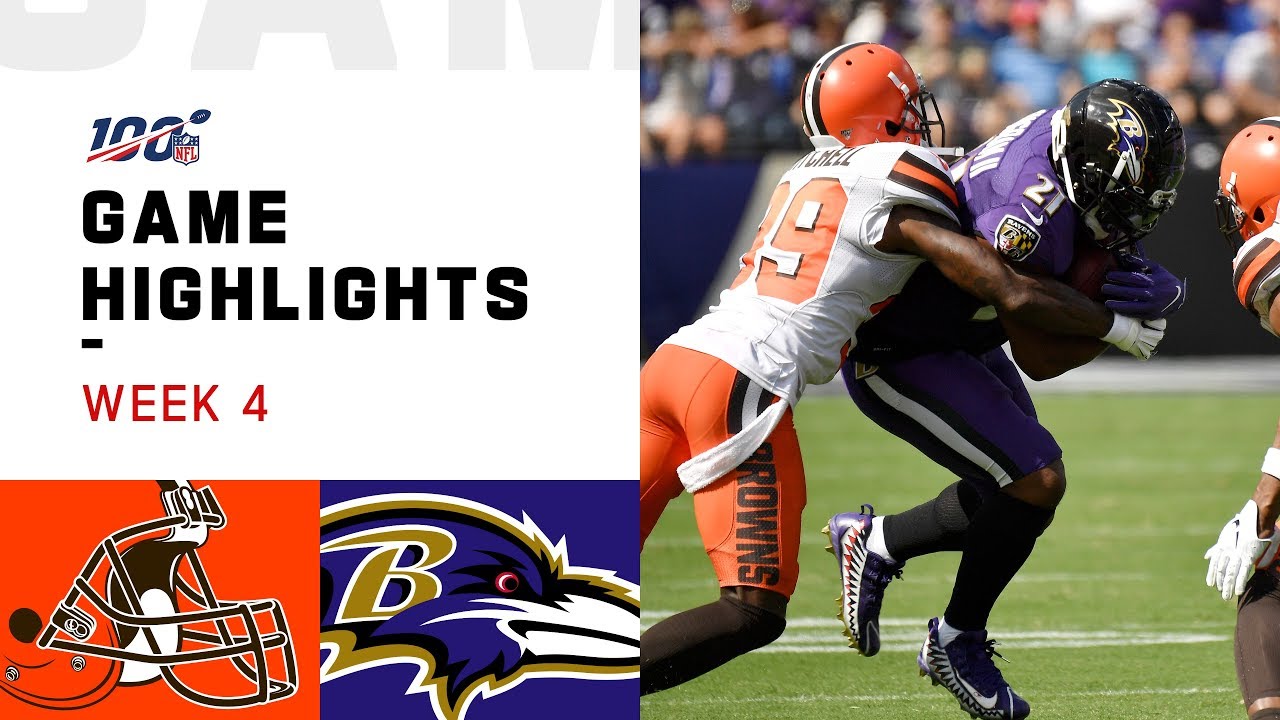 Browns vs. Ravens Week 4 Highlights | NFL 2019