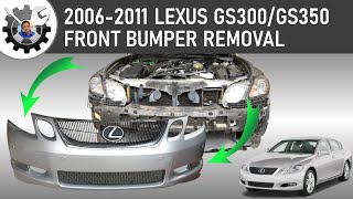 3rd Gen Lexus GS Front Bumper Removal