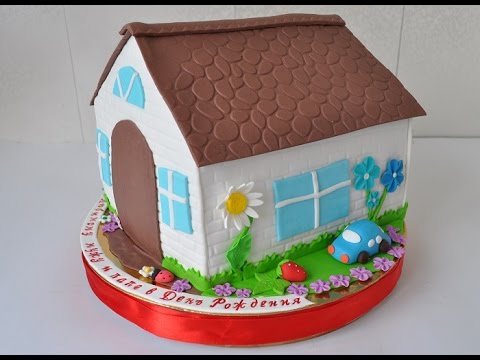 Как сделать торт в виде домика в домашних условиях