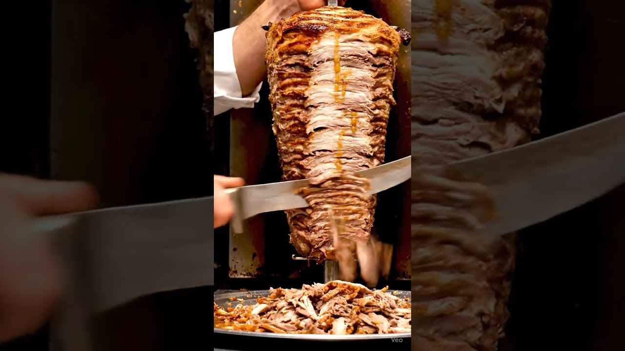 MASSIVE DÖNER CUTTING ASMR 🥙 Most Satisfying Turkish Döner Slicing Sounds Ever!