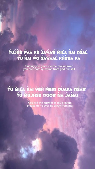 Ehsaas Song lyrics with english translation