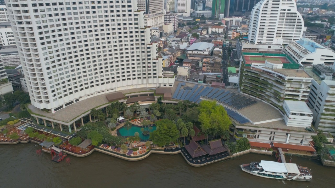 Bird S Eye View Footage Of Shangri La Hotel Bangkok Youtube