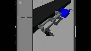 Test about UR5 with robotiq gripper in GAZEBO simulator