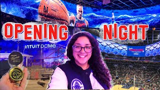 First Game at Intuit Dome Los Angeles Clippers Opening Day NBA Game Day Vlog Experience The Wall POV
