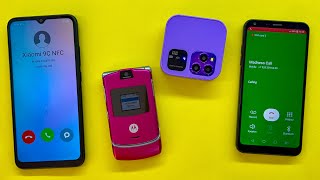 Xiaomi Redmi 9C FAKE CALL + LG Q6+ Calls the Motorola Razr+i16 Pro at the same time/ Incoming Calls