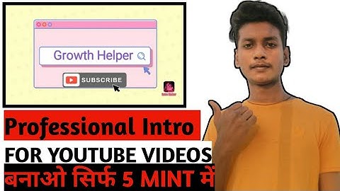 How to Make an Intro for YouTube Channel Online - Create a Professional Intro Like ISHAN LLB [Hindi]