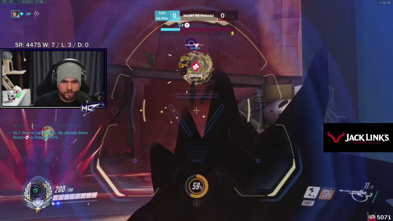 ML7 SHOWING HIS INSANE SUPPORT SKILLS! Ana + Bap + Zen! OVERWATCH GAMEPLAY SEASON 26 TOP 500