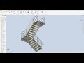 Inventor 2024 structural staircase fabrication tutorial
