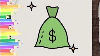 How to Draw Bag of Money | Step-By-Step | Drawing Tutorial