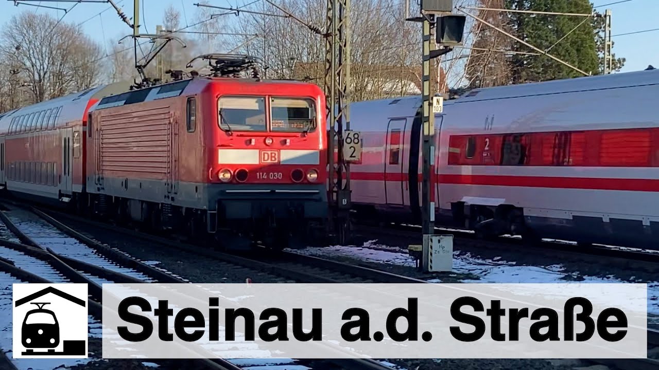 Bahnhofsrundgang Steinau, Überholung eines ÖBB-ICE, Anschlussgleis