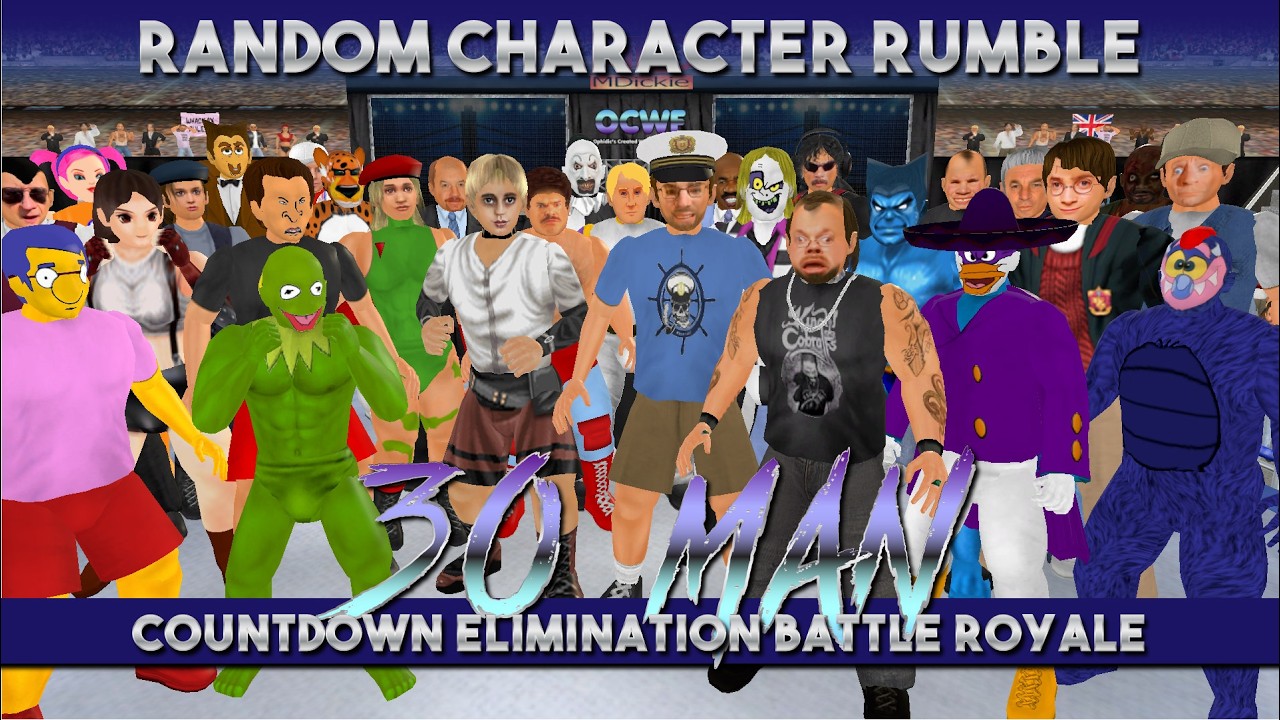 OCWF S1374 30-Man Countdown Elimination Battle Royale - YouTube
