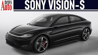 Sony VISION-S (2021) - Walkaround - Public Road Testing | NewsAuto