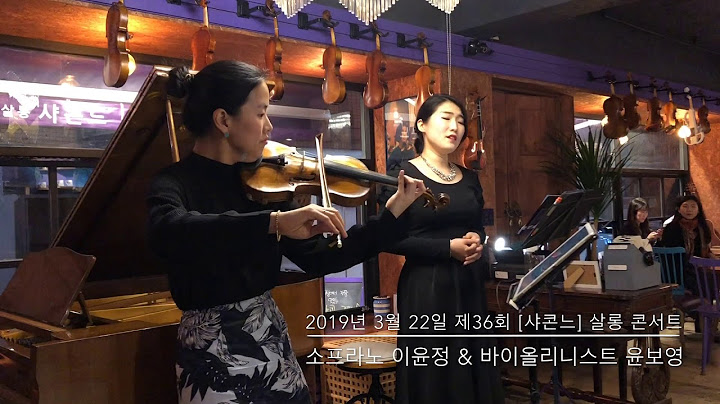 포스터(Stephen Foster) - 꿈길에서(Beautiful Dreamer) 소프라노 이윤정(Soprano YoonGeong Lee) & 바이올린(Violin)