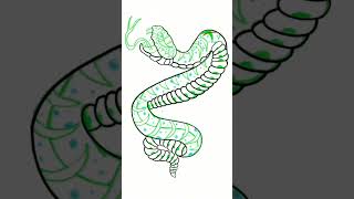 Procreate Timelapse Neo-Traditional Snake