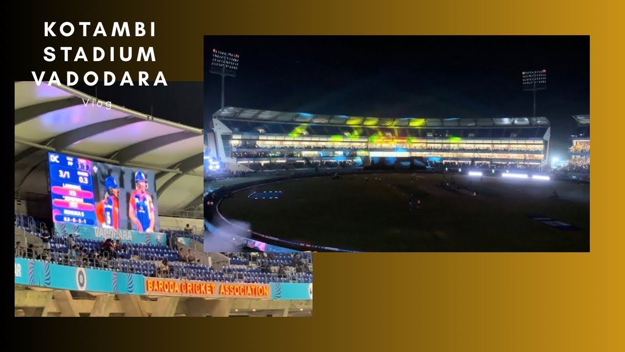 Kotambi stadium vadodara | WPL | RCB vs DC | vlog 