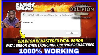 How To Fix Oblivion Remastered Fatal Error On Steam PC | 100% ERROR FIXED!🛠️🔥