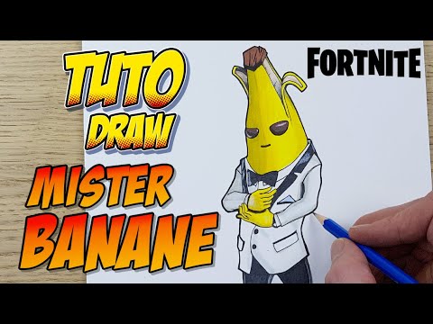 How To Draw Skin Fortnite Agent Peely Ghost Easy Drawing