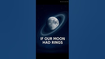 What If Our Moon Had Rings Like Saturn? | Stunning Space Simulation #moonwithring #moon #biotrends