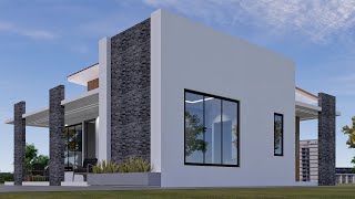 Stylish 3 bedroom house design idea 12m x 10m
