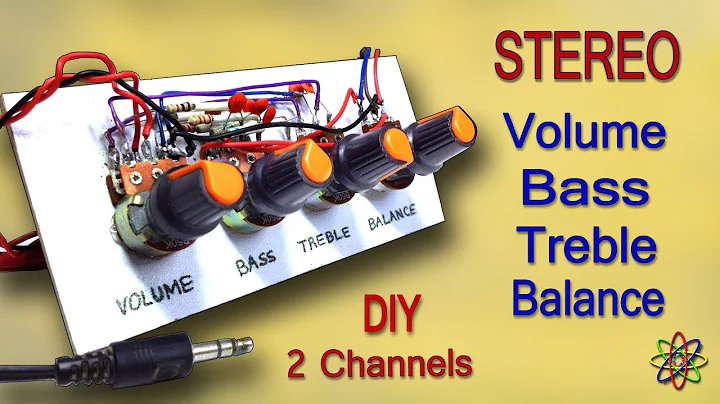 DIY Stereo Bass Treble Volume Balance - How to make heavy bass and treble for diy Stereo Amplifier