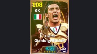 Gianluigi Buffon 🇮🇹 108 Player Progression and Booster Crafting | Efootball 2026