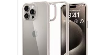 Apple iPhone 15 Pro Max Ultra Hybrid Case by Spigen Natural Titanium. Wow 😮