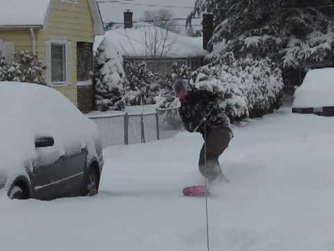 Snow Wakeskating