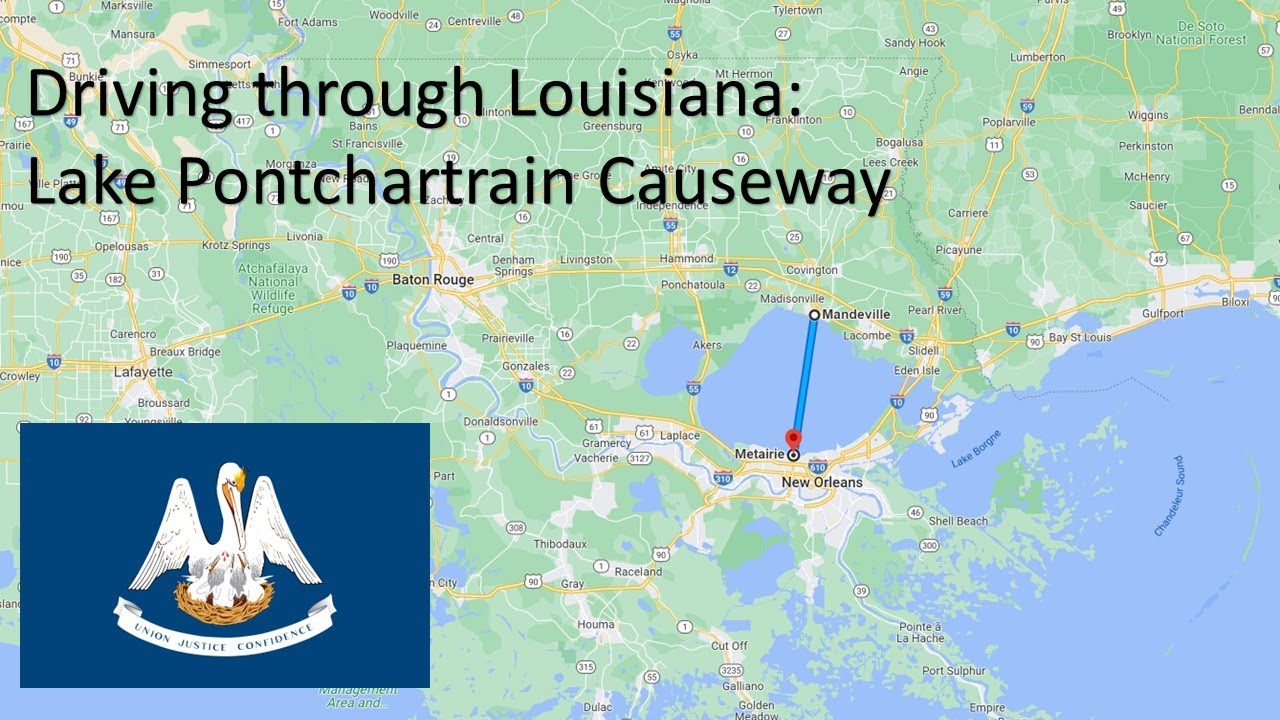 Driving Through Louisiana Lake Pontchartrain Causeway YouTube
