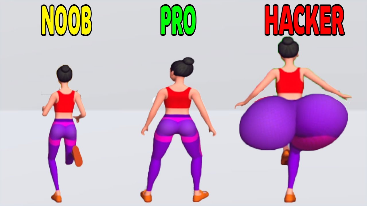 Twerk Race 3d Noob Vs Pro Vs Hacker Youtube