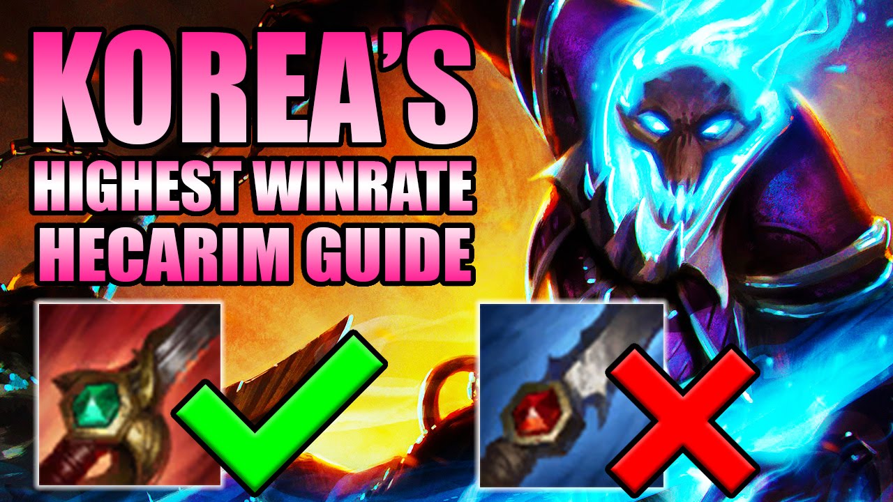 OP KOREAN HIGHEST WIN RATE HECARIM GUIDE [ League of Legends ] 