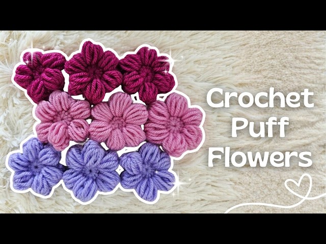 Crochet an EASY Puff Flower Today (PART 1) | Easy Crochet Puff