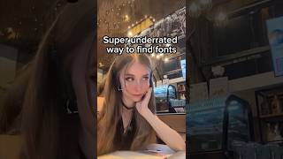 Super Underrated Way To Find Fonts #graphicdesign #typography #fonts