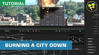 How To Burn A City Down With Fire And Smoke VFX | Fusion Tutorial | ActionVFX