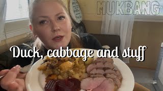 MUKBANG Duck, cabbage and stuff