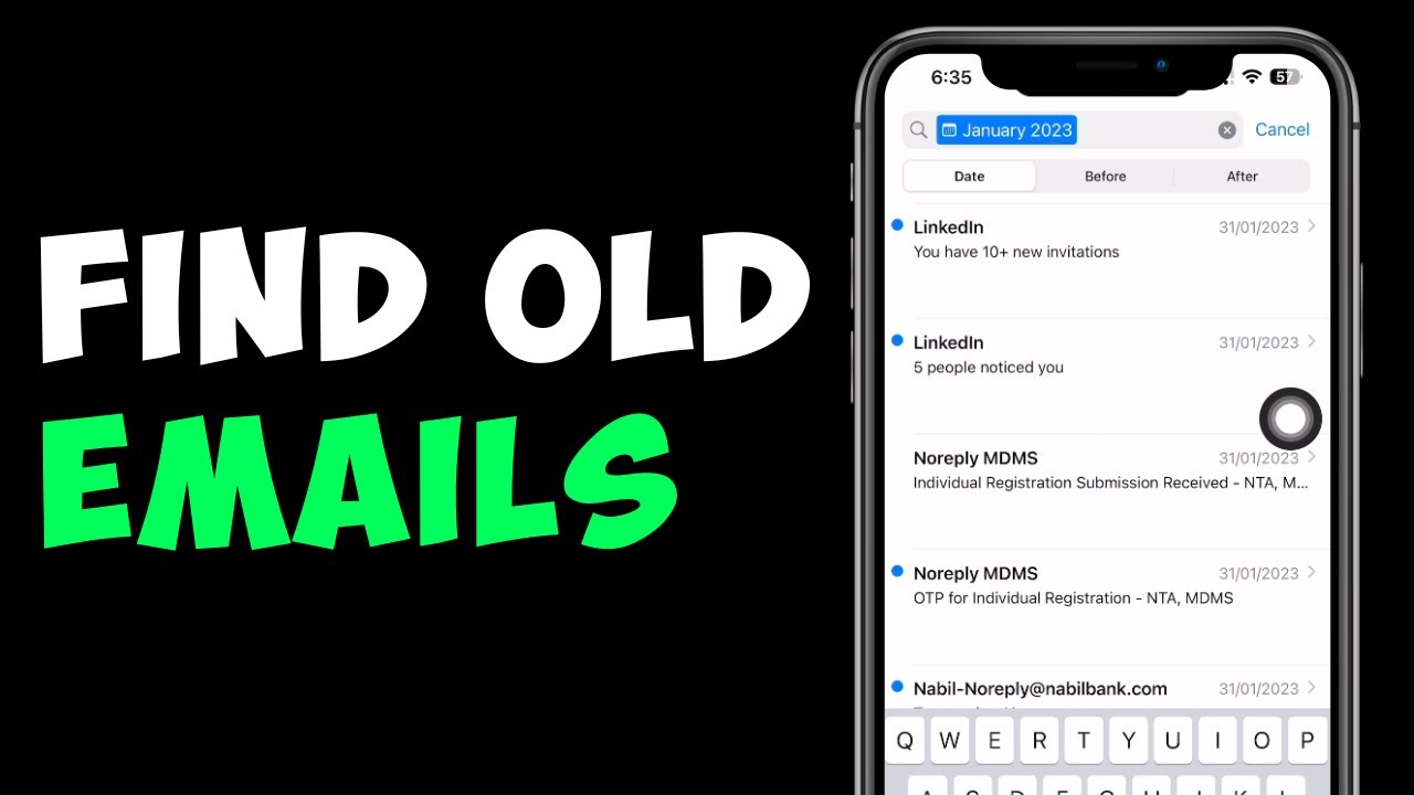 How To Find Old Emails On IPhone Or IPad 2023 YouTube
