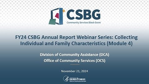 FY24 CSBG Annual Report Module 4