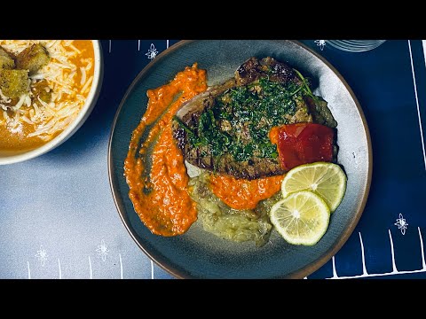 Akşam yemeği menüsü | Gül çorbası | Farklı çorba tarifi | Soslu ızgara et | chef tabağı